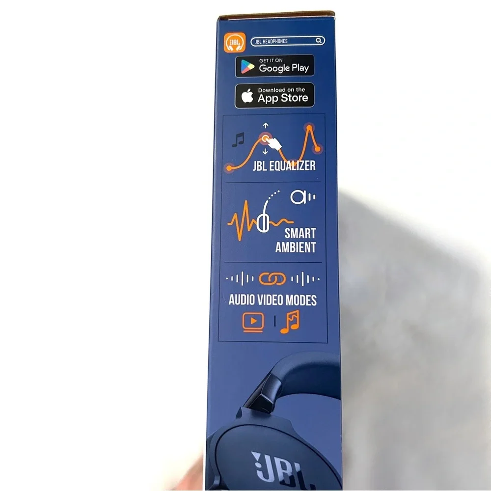 JBL Tune 670NC Bluetooth Wireless On-Ear Headphones Blue - Picture 3 of 4